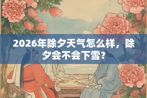 2026年除夕天气怎么样,除夕会不会下雪? 2026年除夕天气怎么样,除夕会不会下雪?