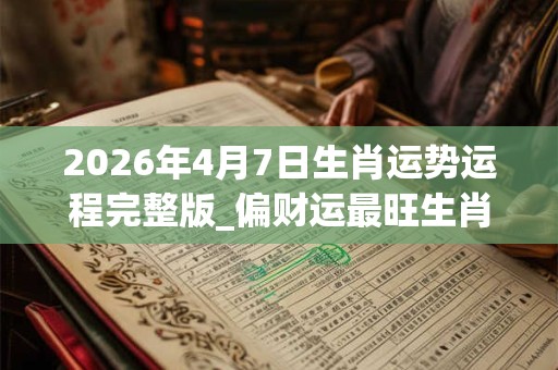 2026年4月7日生肖运势运程完整版_偏财运最旺生肖 2026年4月7日生肖运势运程完整版_偏财运最旺生肖