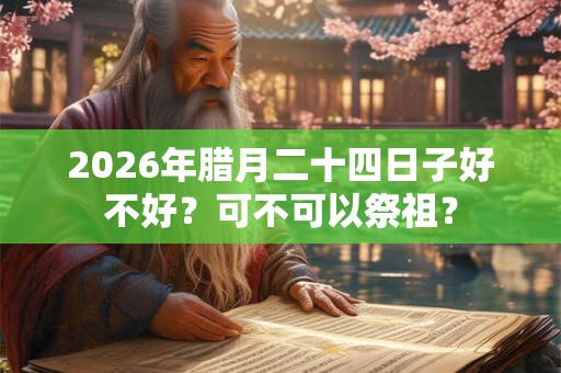 2026年腊月二十四日子好不好？可不可以祭祖？