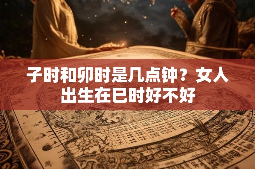 子时和卯时是几点钟？女人出生在巳时好不好