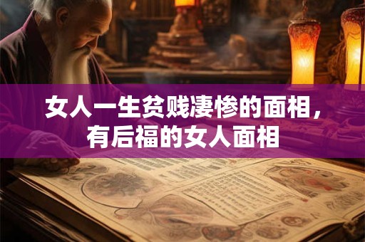 女人一生贫贱凄惨的面相,有后福的女人面相 女人一生贫贱凄惨的面相,有后福的女人面相