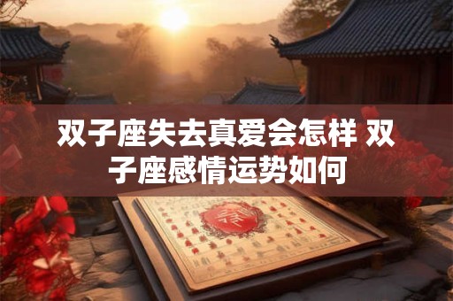 双子座失去真爱会怎样 双子座感情运势如何