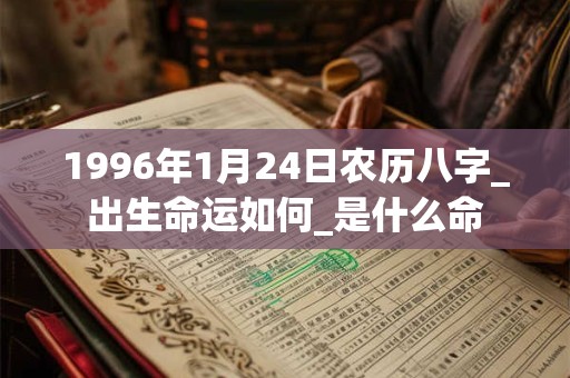 1996年1月24日农历八字_出生命运如何_是什么命