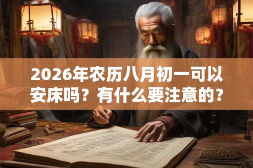 2026年农历八月初一可以安床吗？有什么要注意的？