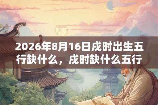 2026年8月16日戌时出生五行缺什么,戌时缺什么五行 2026年8月16日戌时出生五行缺什么,戌时缺什么五行