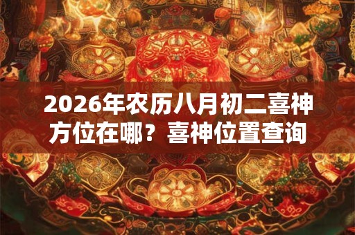 2026年农历八月初二喜神方位在哪?喜神位置查询 2026年农历八月初二喜神方位在哪?喜神位置查询