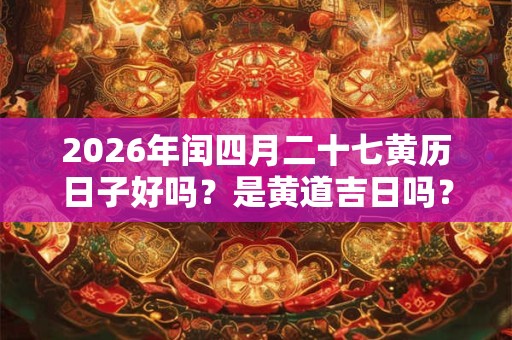 2026年闰四月二十七黄历日子好吗？是黄道吉日吗？