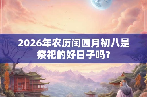 2026年农历闰四月初八是祭祀的好日子吗？