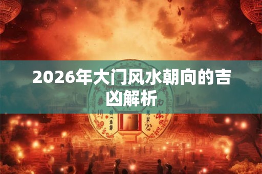 2026年大门风水朝向的吉凶解析