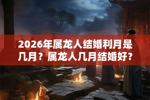 2026年属龙人结婚利月是几月？属龙人几月结婚好？