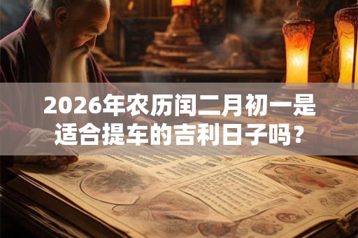 2026年农历闰二月初一是适合提车的吉利日子吗？