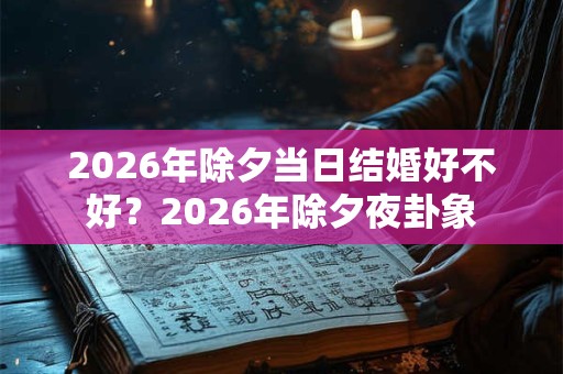 2026年除夕当日结婚好不好?2026年除夕夜卦象 2026年除夕当日结婚好不好?2026年除夕夜卦象