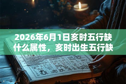 2026年6月1日亥时五行缺什么属性，亥时出生五行缺什么