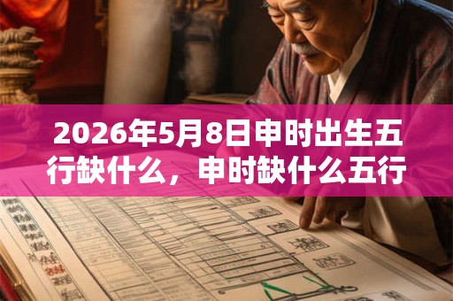 2026年5月8日申时出生五行缺什么，申时缺什么五行