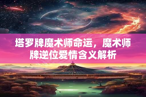 塔罗牌魔术师命运,魔术师牌逆位爱情含义解析 塔罗牌魔术师命运,魔术师牌逆位爱情含义解析