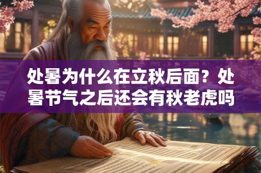 处暑为什么在立秋后面?处暑节气之后还会有秋老虎吗? 处暑为什么在立秋后面?处暑节气之后还会有秋老虎吗?