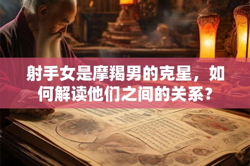 射手女是摩羯男的克星，如何解读他们之间的关系？