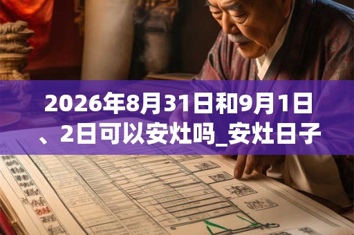 2026年8月31日和9月1日、2日可以安灶吗_安灶日子好吗