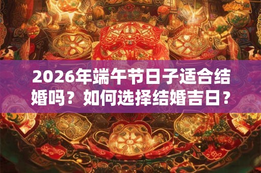 2026年端午节日子适合结婚吗？如何选择结婚吉日？