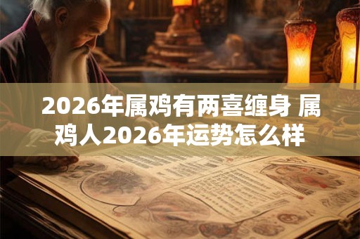 2026年属鸡有两喜缠身 属鸡人2026年运势怎么样