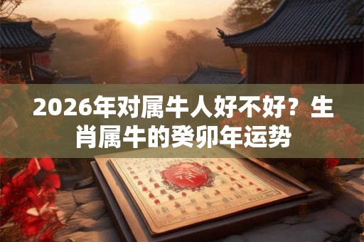 2026年对属牛人好不好？生肖属牛的癸卯年运势