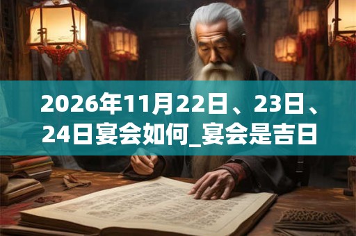 2026年11月22日、23日、24日宴会如何_宴会是吉日吗