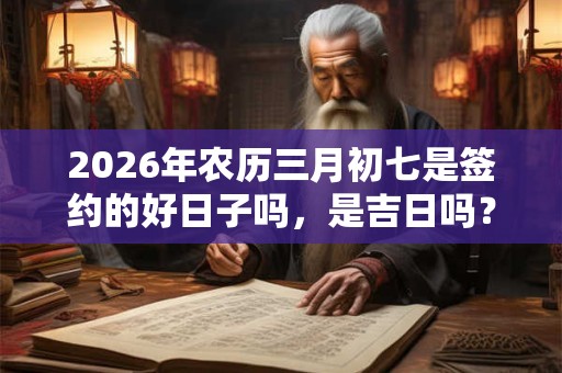 2026年农历三月初七是签约的好日子吗，是吉日吗？