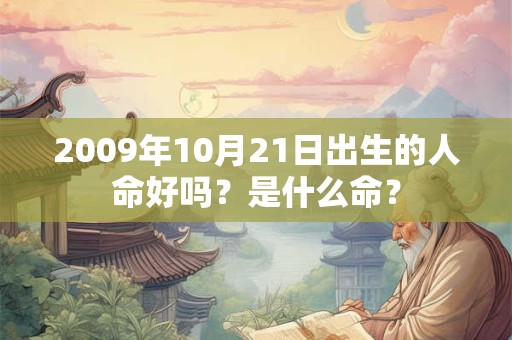 2009年10月21日出生的人命好吗?是什么命? 2009年10月21日出生的人命好吗?是什么命?