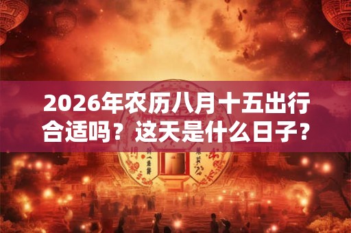 2026年农历八月十五出行合适吗？这天是什么日子？