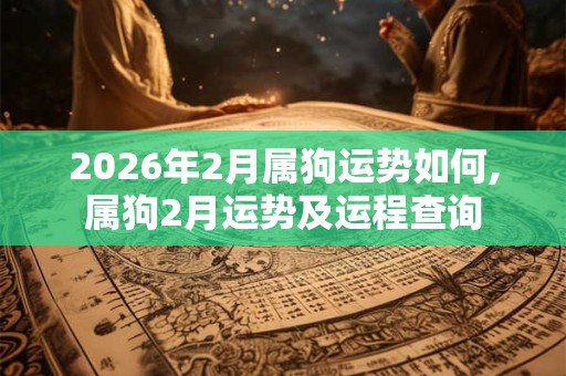 2026年2月属狗运势如何,属狗2月运势及运程查询
