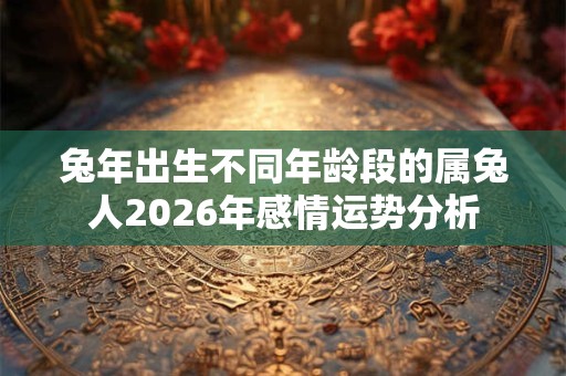 兔年出生不同年龄段的属兔人2026年感情运势分析 兔年出生不同年龄段的属兔人2026年感情运势分析