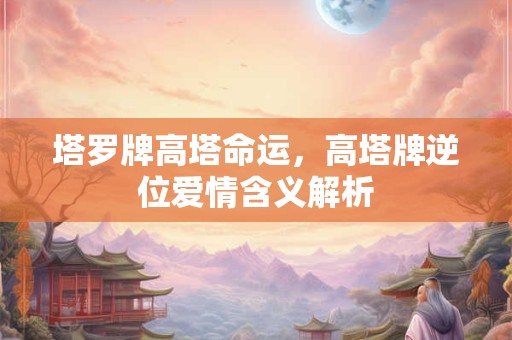 塔罗牌高塔命运，高塔牌逆位爱情含义解析