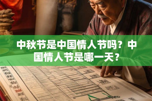 中秋节是中国情人节吗？中国情人节是哪一天？