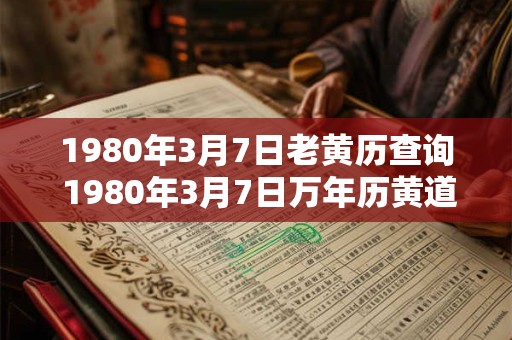 1980年3月7日老黄历查询 1980年3月7日万年历黄道吉日