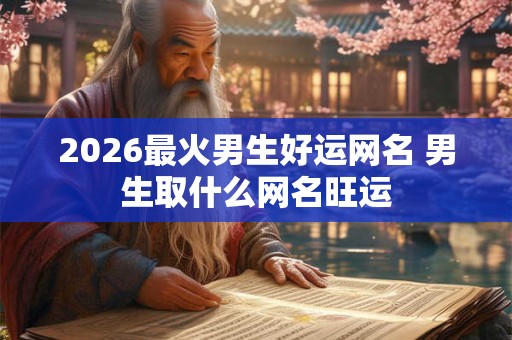 2026最火男生好运网名 男生取什么网名旺运