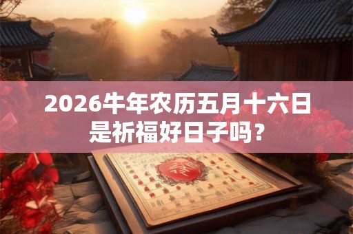 2026牛年农历五月十六日是祈福好日子吗？