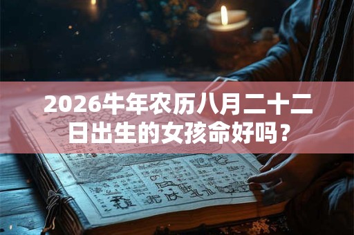 2026牛年农历八月二十二日出生的女孩命好吗? 2026牛年农历八月二十二日出生的女孩命好吗?
