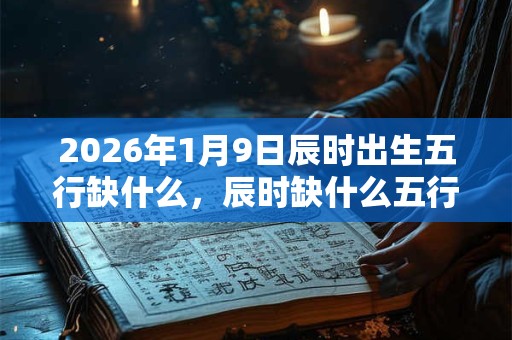 2026年1月9日辰时出生五行缺什么，辰时缺什么五行