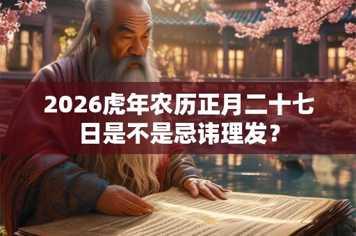 2026虎年农历正月二十七日是不是忌讳理发？