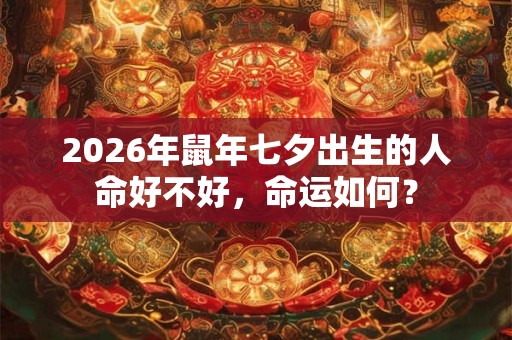 2026年鼠年七夕出生的人命好不好，命运如何？
