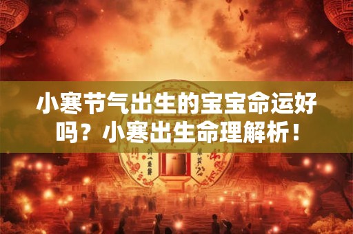小寒节气出生的宝宝命运好吗？小寒出生命理解析！