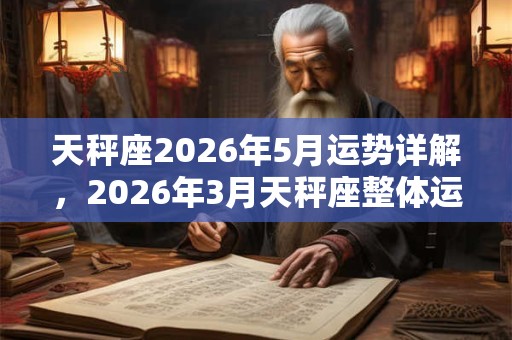 天秤座2026年5月运势详解，2026年3月天秤座整体运势分析