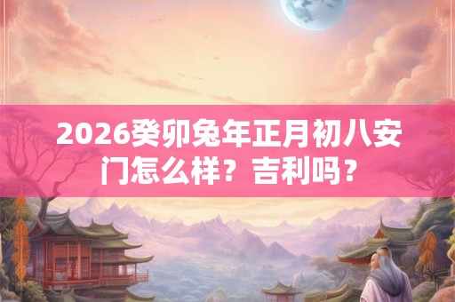 2026癸卯兔年正月初八安门怎么样？吉利吗？