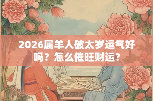 2026属羊人破太岁运气好吗？怎么催旺财运？