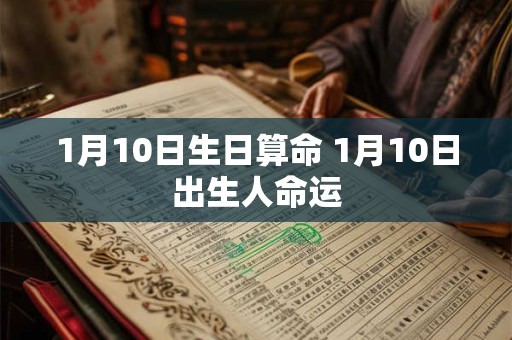 1月10日生日算命 1月10日出生人命运 1月10日生日算命 1月10日出生人命运