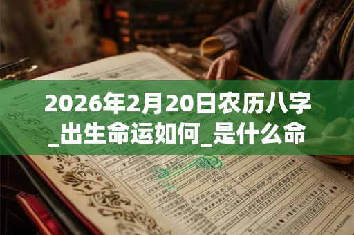 2026年2月20日农历八字_出生命运如何_是什么命