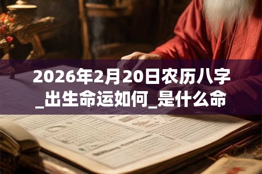 2026年2月20日农历八字_出生命运如何_是什么命
