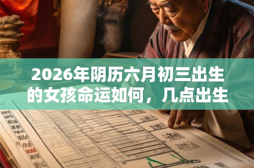 2026年阴历六月初三出生的女孩命运如何,几点出生吉利? 2026年阴历六月初三出生的女孩命运如何,几点出生吉利?