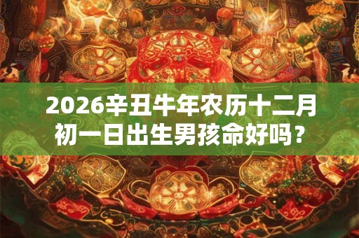 2026辛丑牛年农历十二月初一日出生男孩命好吗？