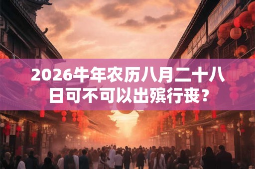 2026牛年农历八月二十八日可不可以出殡行丧？